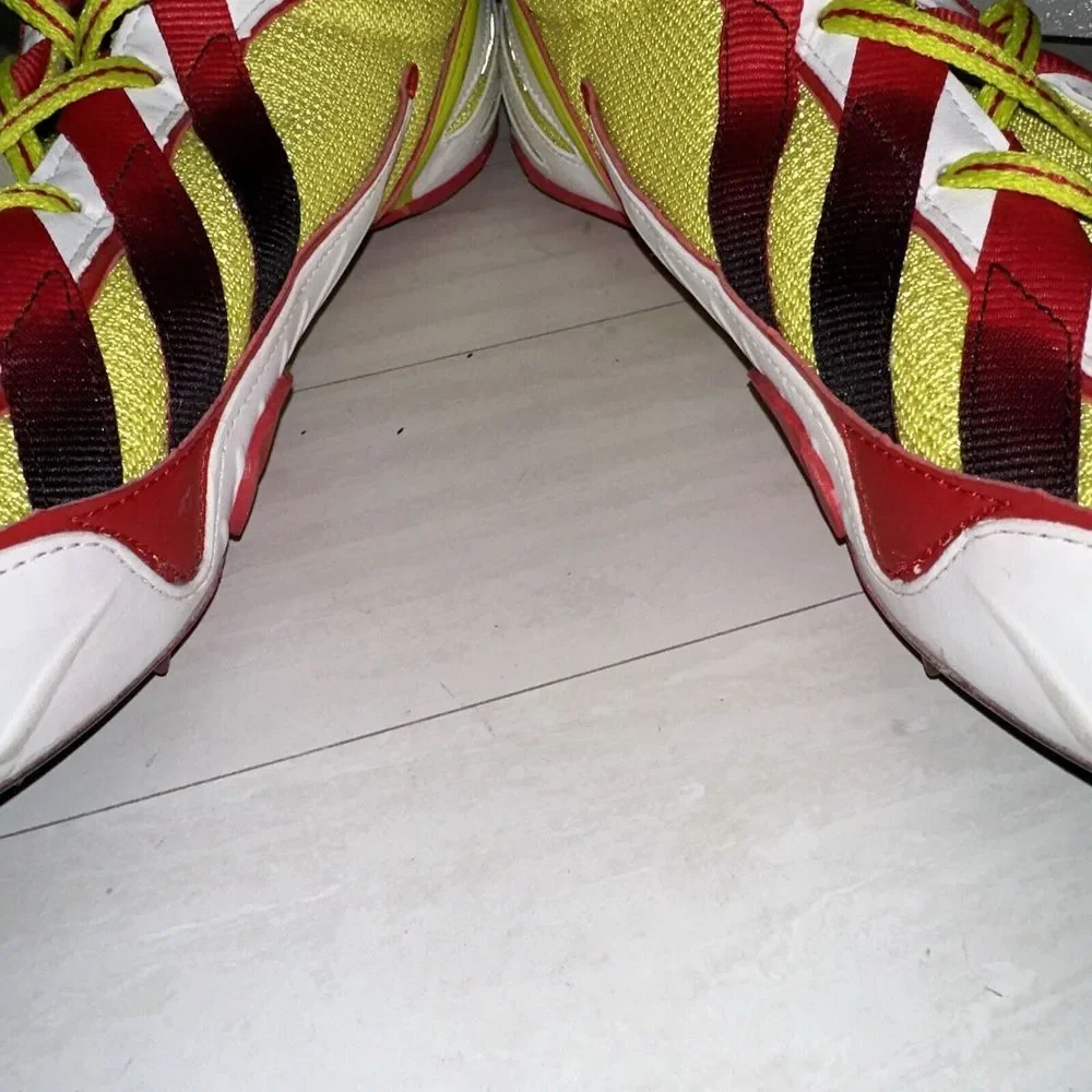 Adidas Meteor 2 SP Men's Size 13 Track Shoes, Yellow Red, 663227 W/spikes & Key